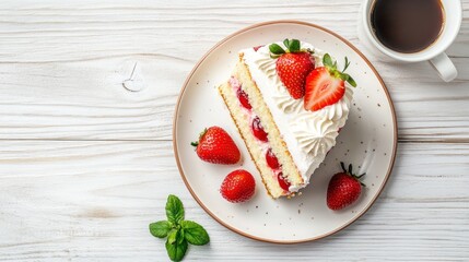 Strawberry Shortcake Delight: A Slice of Sweetness