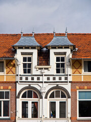 Dutch architecture in the historic town of Hoorn.
