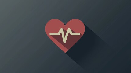 Heart health monitoring digital pulse analysis medical environment graphic design modern viewpoint
