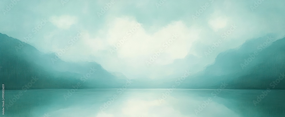 Poster abstract green background with soft light vintage texture for elegant design and art projects