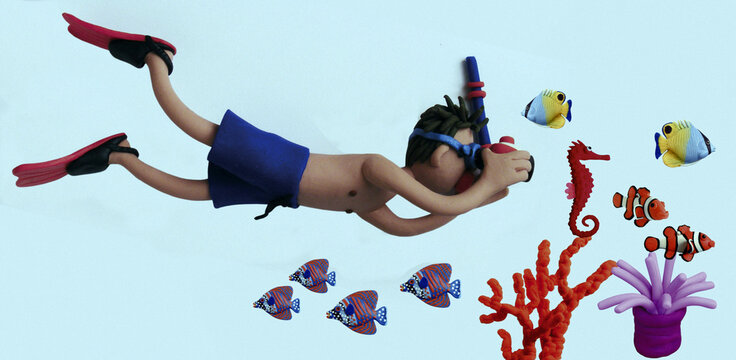 Submarinista. Plastilina