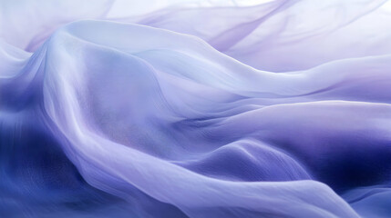 Obraz premium Soft Ethereal Fabric Waves in Shades of Lavender and Blue