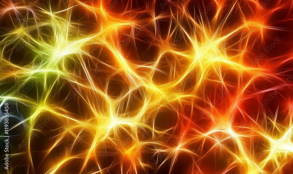 Aufkleber illuminated network abstract light pattern design