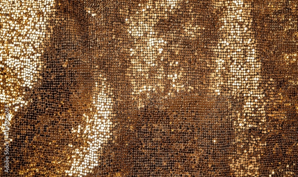 Poster shimmering abstract gold glitter sequin background with intricate details and shiny effect, shimmeri