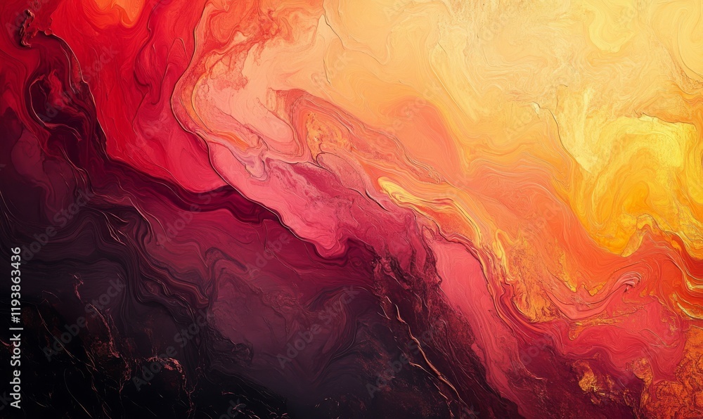 Poster warm colors blend in a smooth ombre transition to form a unique abstract background that evokes feel