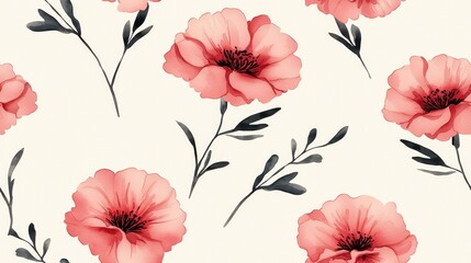 Floral pattern design nature digital art colorful background aesthetic creative inspiration