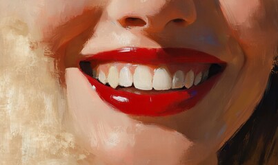 Fototapeta premium Woman smile.