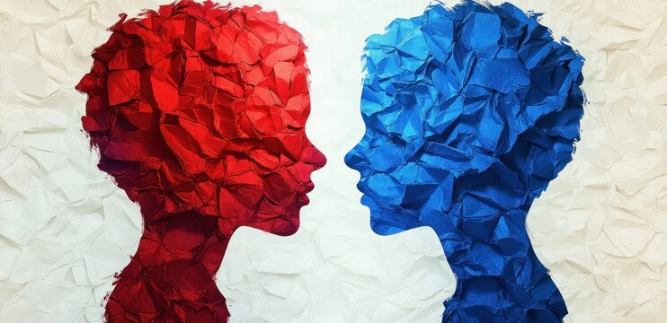 Divided American Politics Culture War Between Liberal and Conservative Ideologies Social Issues and Voter Conflict