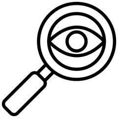Magnifying Glass Outline Icon