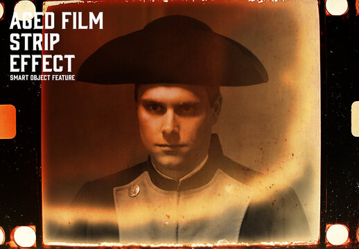 Aged Film Strip Effect with Generative AI