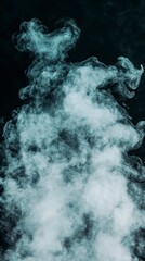 Ethereal Blue Smoke  Abstract Background Texture