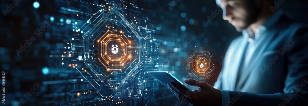 Aufkleber ai in business innovation and global connection with digital technologies and smart solutions
