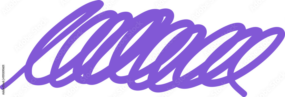 Poster an abstract line featuring dynamic purple scribbles, creating a visually striking and energetic desi