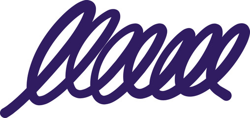 Indigo blue abstract swirls, a dynamic hand drawn design