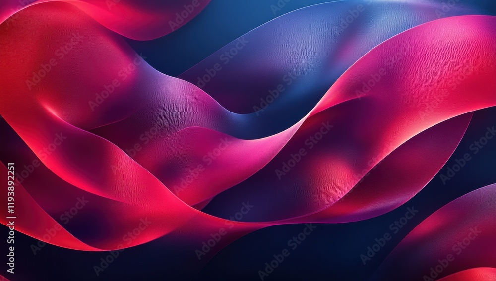 Poster colorful abstract waves in shades of red and blue creating a dynamic flowing background suitable for