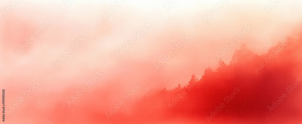 Poster abstract impressionism gradient background soft peach to deep coral tranquil elegance