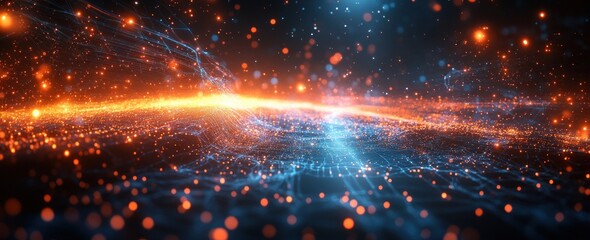 Global Communication Network for Business in Digital Cyberpunk Landscape with Cryptocurrency and IoT Technology