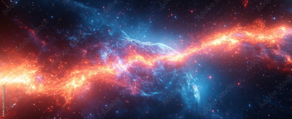 Poster global communication technology and network data streams in space with earth and digital business co
