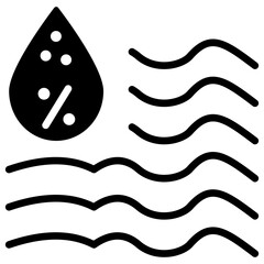 Salinity Glyph Icon