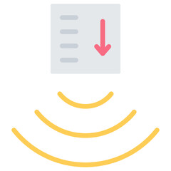 Bathymetry Flat Icon