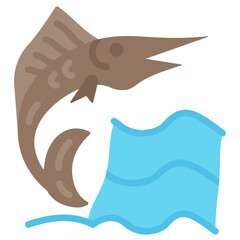 Marlin Flat Icon