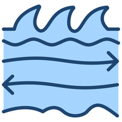 Currents Blue Icon
