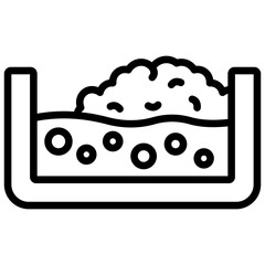 Dissolving Pulp Outline Icon