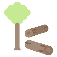 Wood Flat Icon