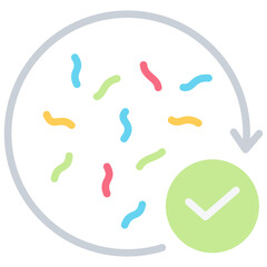 Recovered Fiber Flat Icon