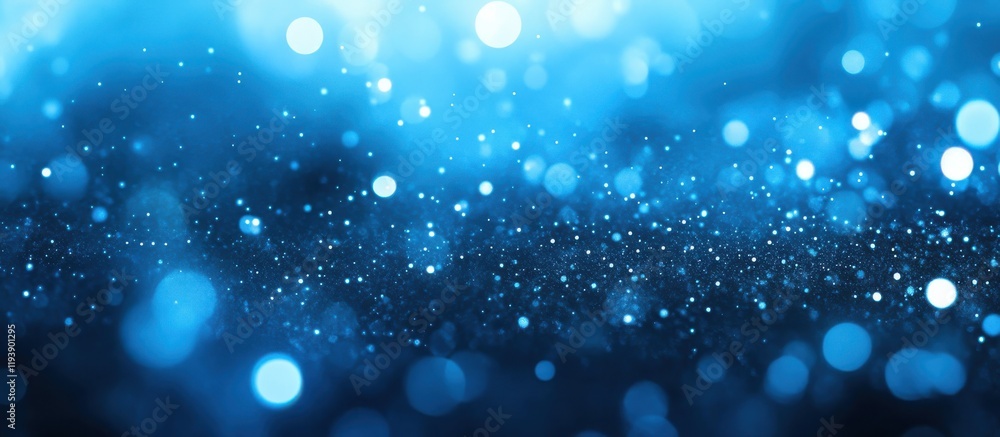Poster stunning abstract background with blue bokeh lights and shimmering particles creating a dreamy and e