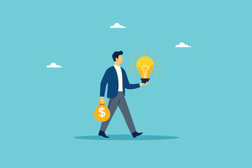 From Innovation to Wealth, The Savvy Entrepreneur Holding the Light of Ideas and the Power of Dollars