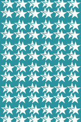 Coral Star Geometric Pattern