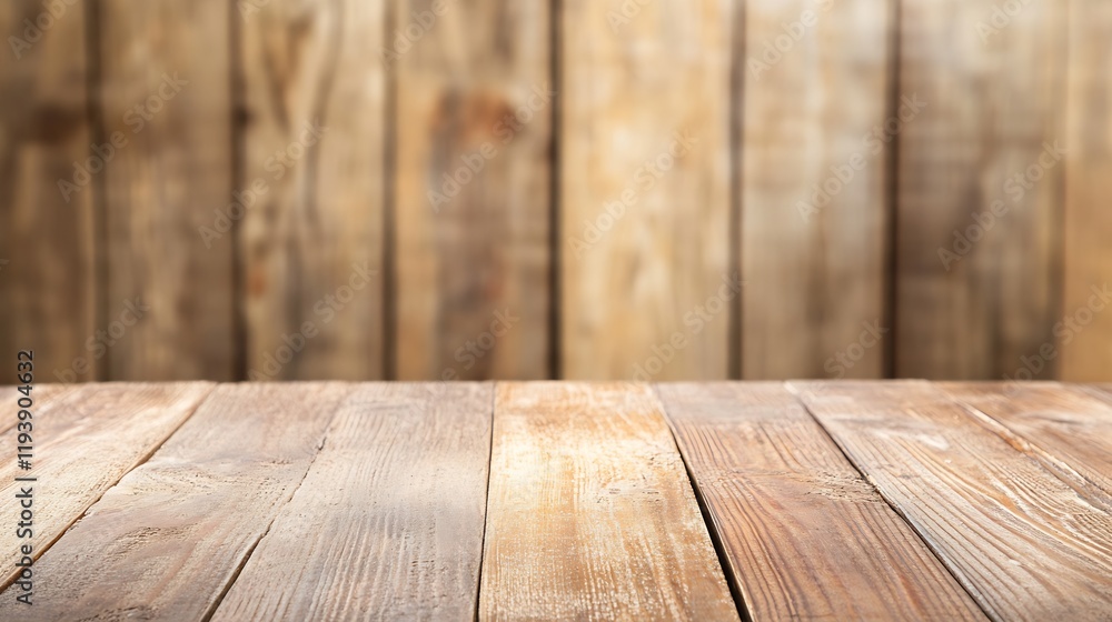 Poster rustic wooden planks background ideal for craft and interior design projects : generative ai