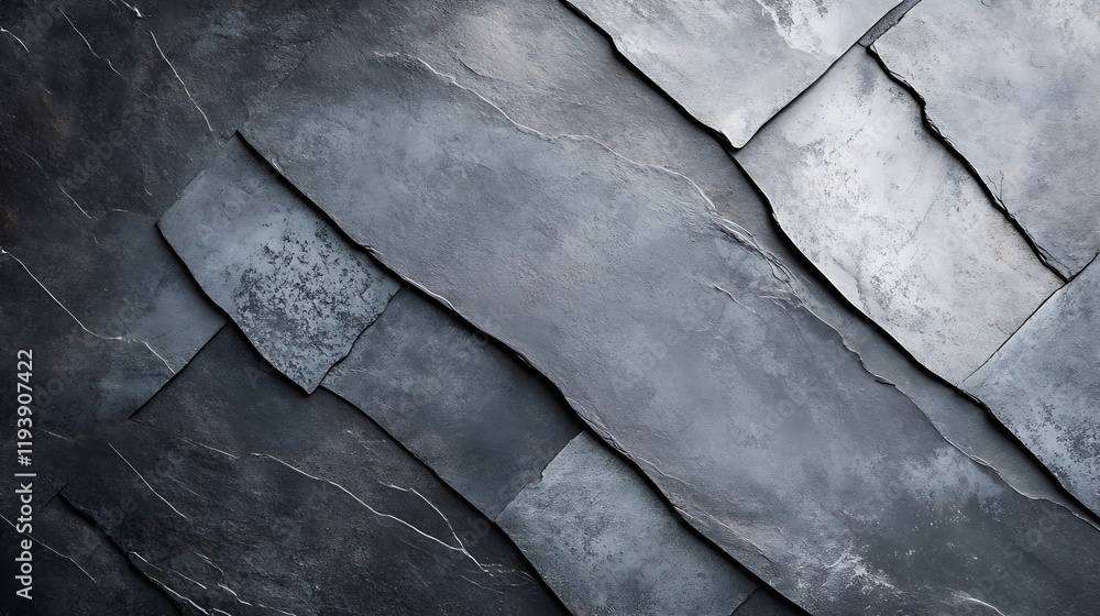 Poster gray slate stone texture providing strong natural surface for architecture and design : generative a