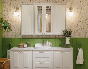 A stylish bathroom