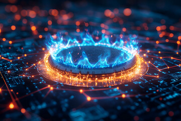 Digital gas burner ignites network