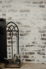 Fireplace renovation with German schmear