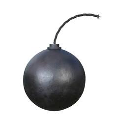 Cannonball isolated on white
