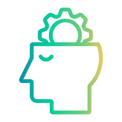 development Line Gradient Icon