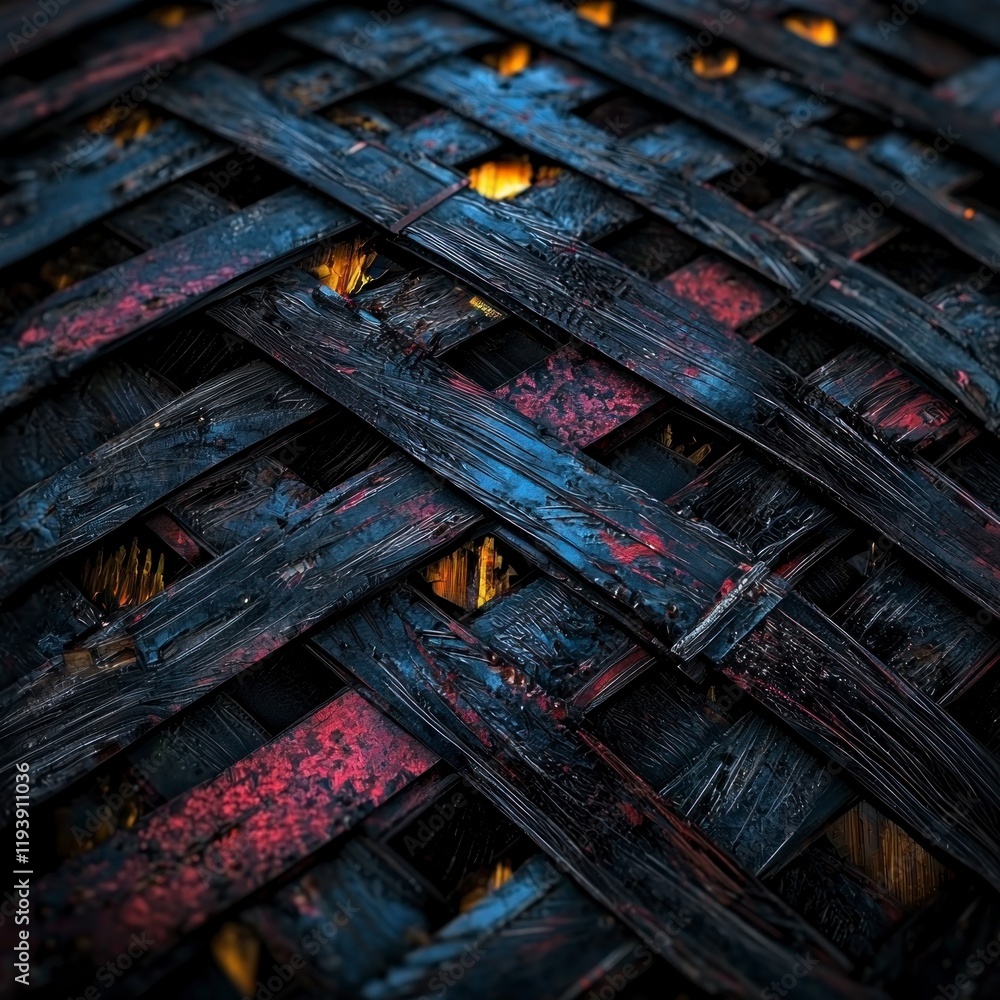 Poster dark abstract wooden lattice background texture design art grid pattern overlay