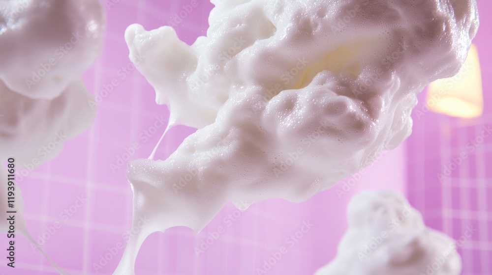 Poster abstract white foam bubbles airy light swirling texture background design element c
