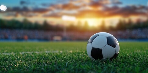 Fototapeta premium Football arena - field silence, empty atmosphere, serene venue, untouched turf, goal area, stadium structure, tranquil setting, sports field, quiet expanse, architectural view, calm surroundings.