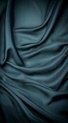 Fototapeta premium Elegant Navy Blue Silk Satin Fabric Drape Abstract Background Texture