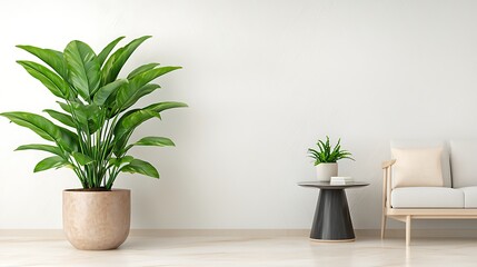 Minimalist Living Room Plant Decor - Minimalist design