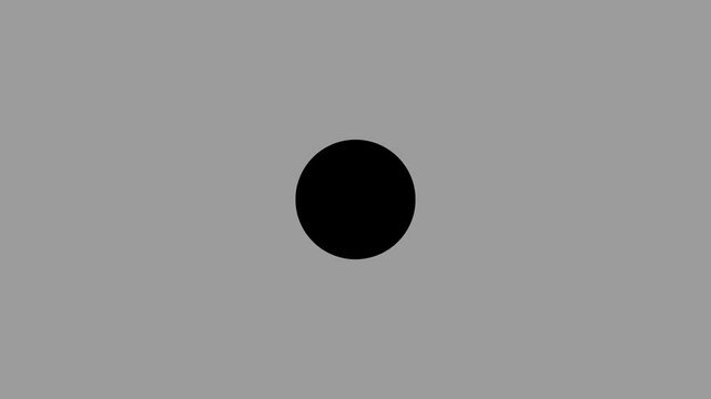 Geomatic shapes a black show moving sort by order on the gray background.