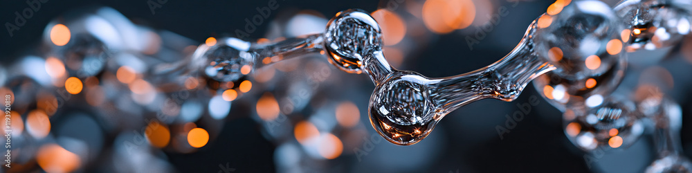 Poster three-dimensional molecular structure render