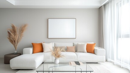 Modern Minimalist Living Room Interior - Minimalist design