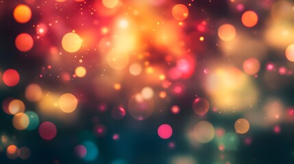 Fototapeta premium Abstract Festive Bokeh Lights Background Image