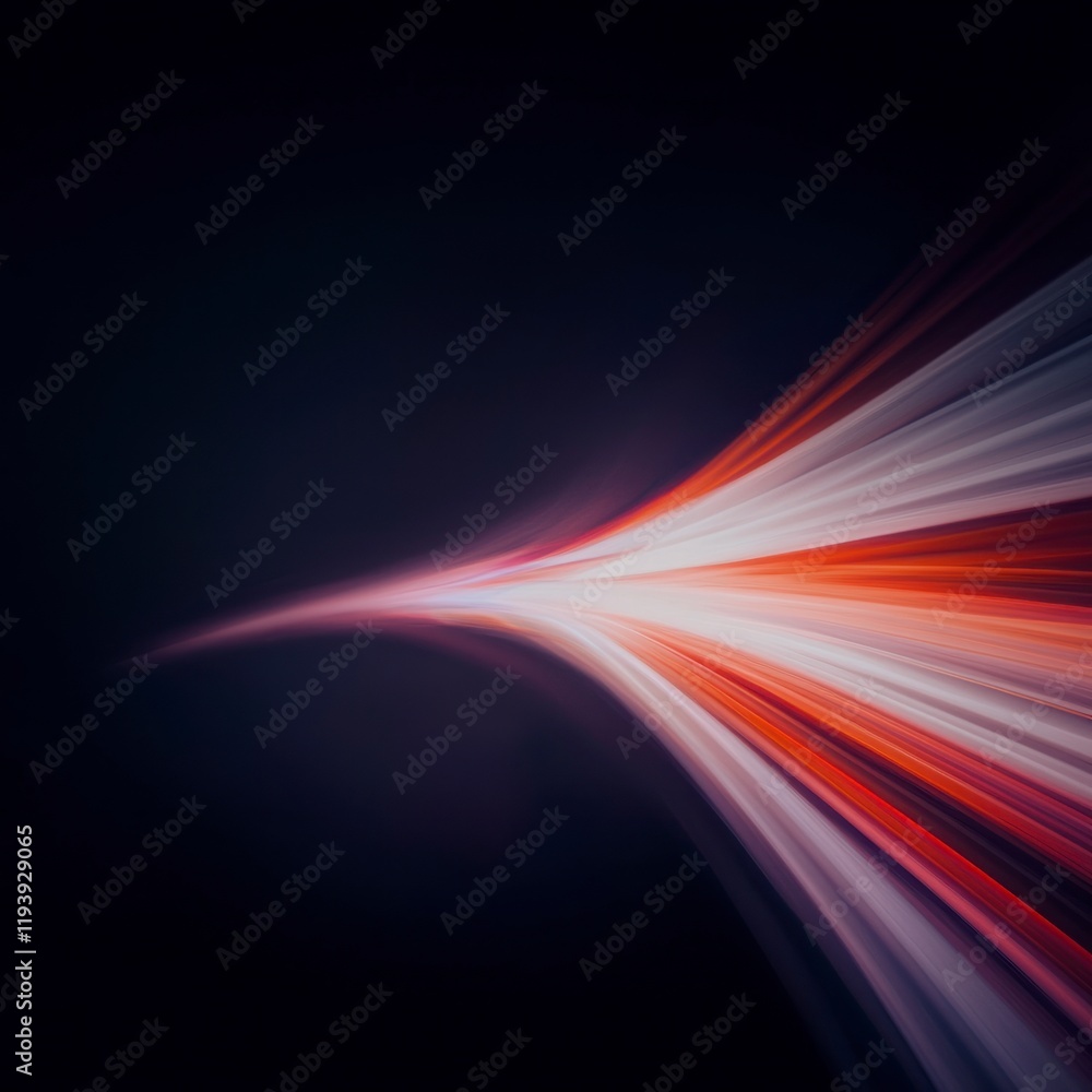 Poster abstract glowing light trails dynamic energy speed and motion background