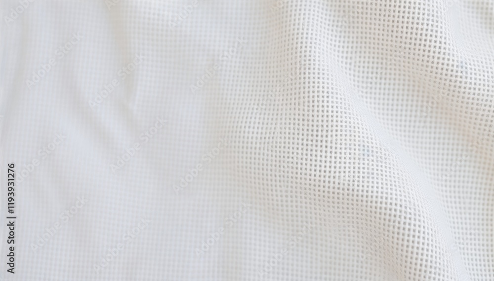 Aufkleber close up of textured white fabric with subtle pattern backgrounds textile designs